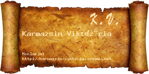 Karmazsin Viktória névjegykártya